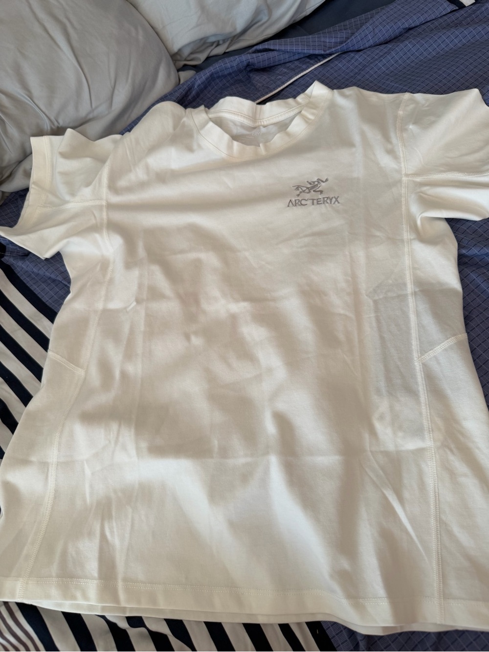 Arc'teryx Kids White Short Sleeve Tee with Chest Logo